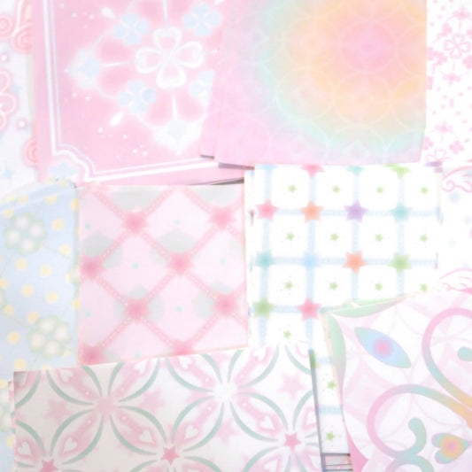 {pearly button} pearly tile memo set