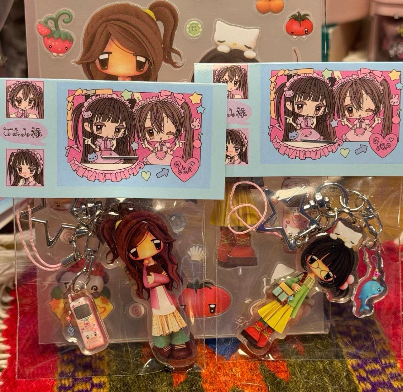 {YAO} caramel vintage acrylic keychain