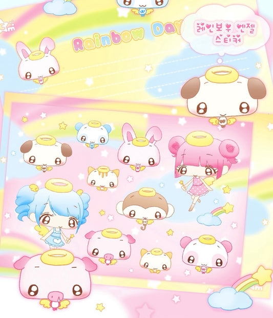 {creamy milky} rainbow angel