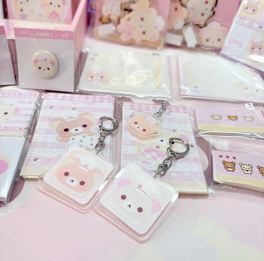 {cream french toast} rilakkuma toast acrylic keychain