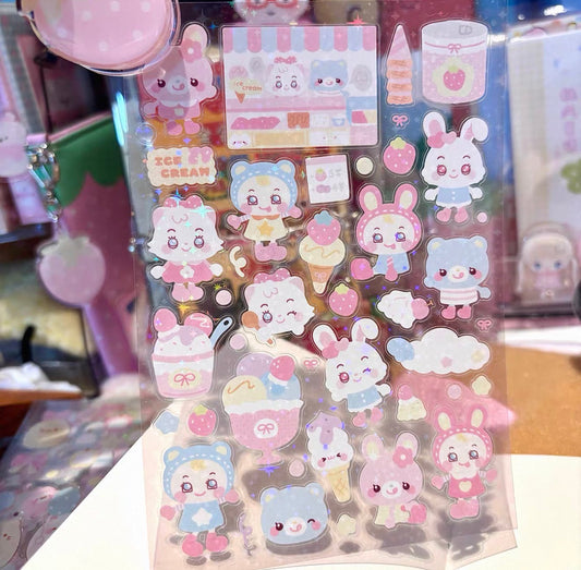 {rinki day} glitter colorful rabbit