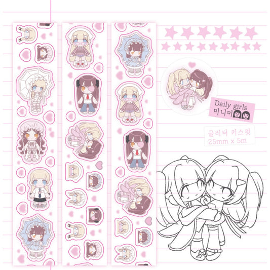 {pumpum} daily girls kiss cut tape