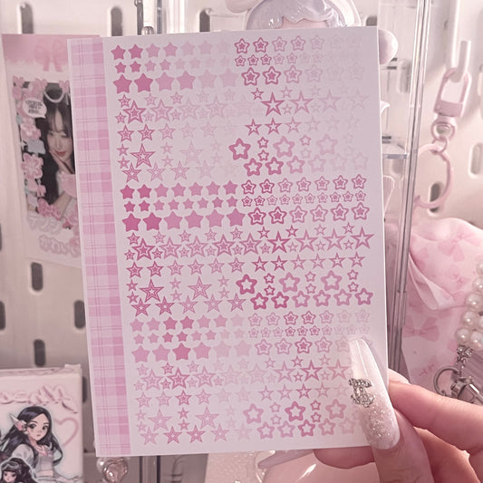{c-艺术家} color parts : pink stars