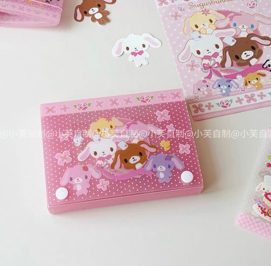 {byfufu} sugarbunnies rosy lace pocket storage file