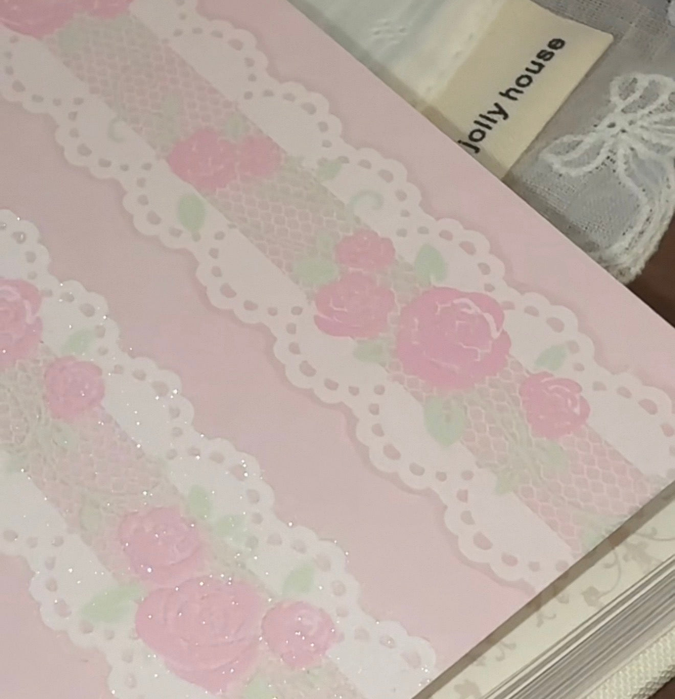 {intomyvibe} rosy lace tape