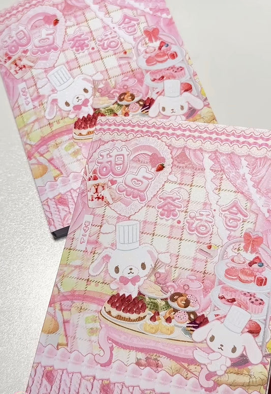 {c-贴纸书} 30p sugarbunnies tea talk sticker book