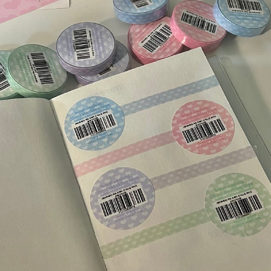 {waytoofetch} heart confetti thin masking tape