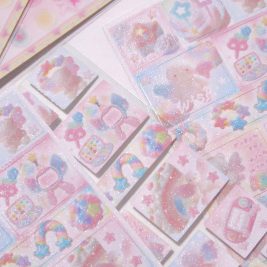 {pearly button} starry toy