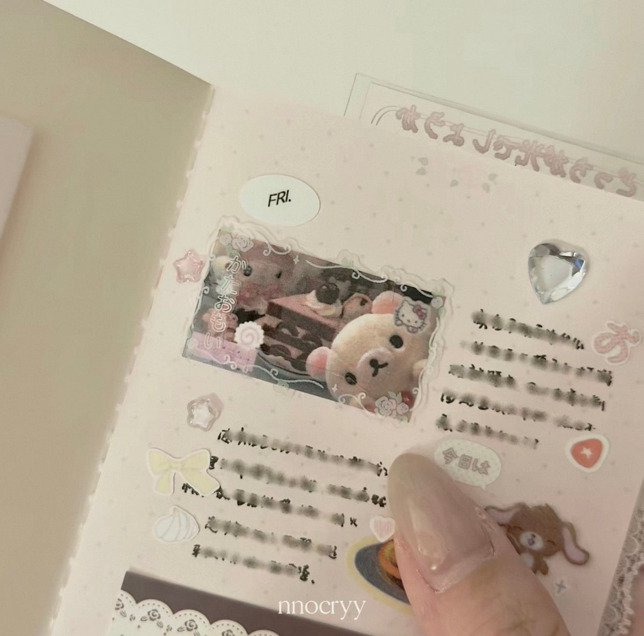 {nnocryy} lace & rose sticker sheet