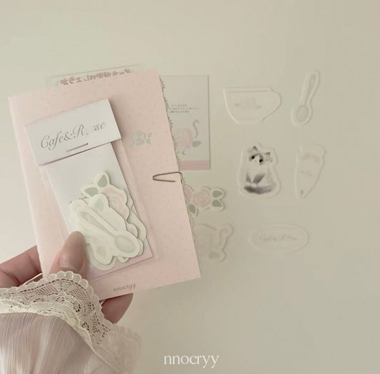 {nnocryy} tea time sticker flake set