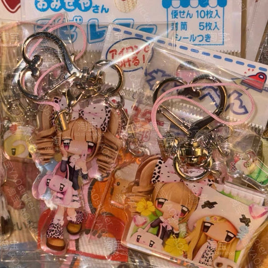 {YAO} hot acrylic sweet girl keychain (2 types)