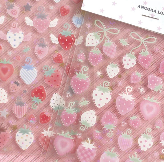 {angora lora} strawberry vines and wings