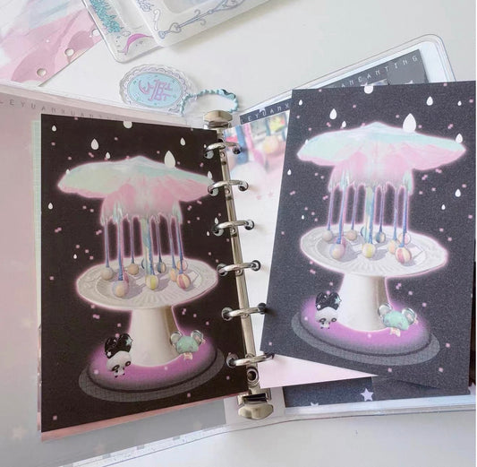{paradise revolving restaurant} a7 postcard set
