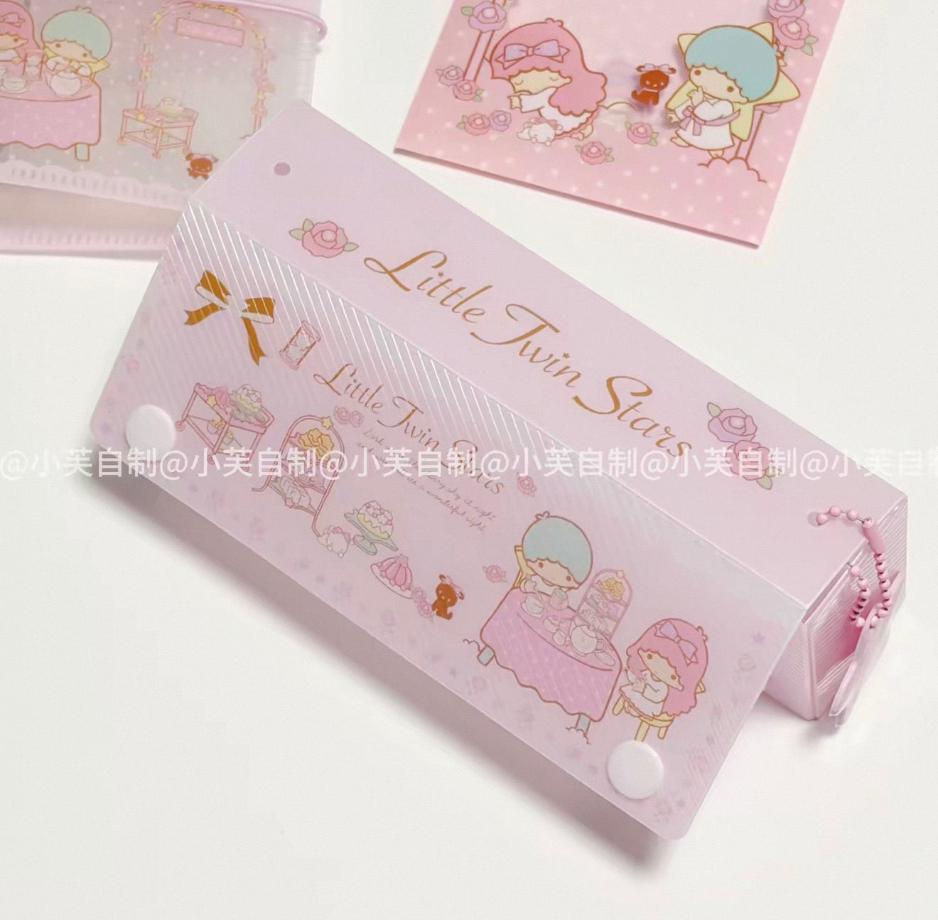 {byfufu} little twin stars tea party pocket storage box