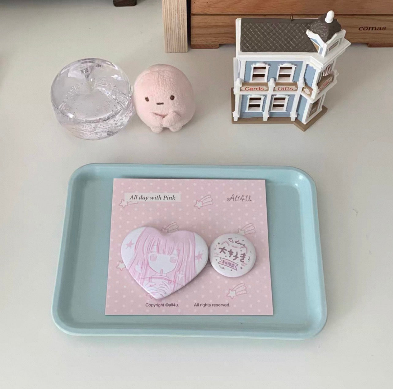 {all4u} everything about pink : pin button