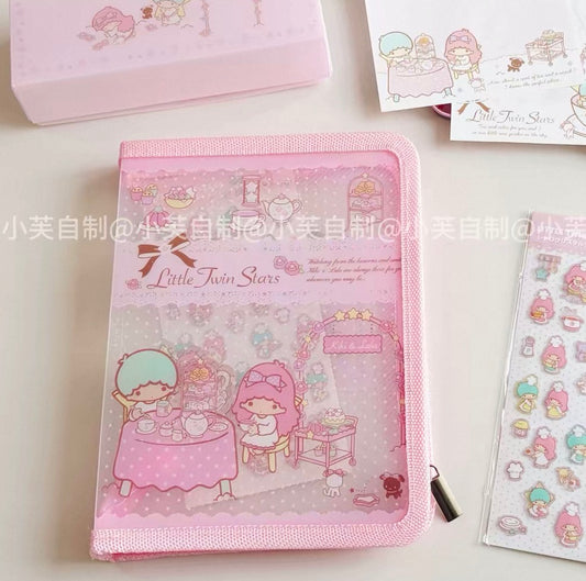 {byfufu} little twin stars tea party zipper file