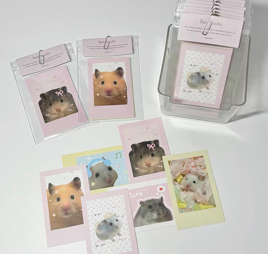 {bali studio} 6pc hamster polaroid set