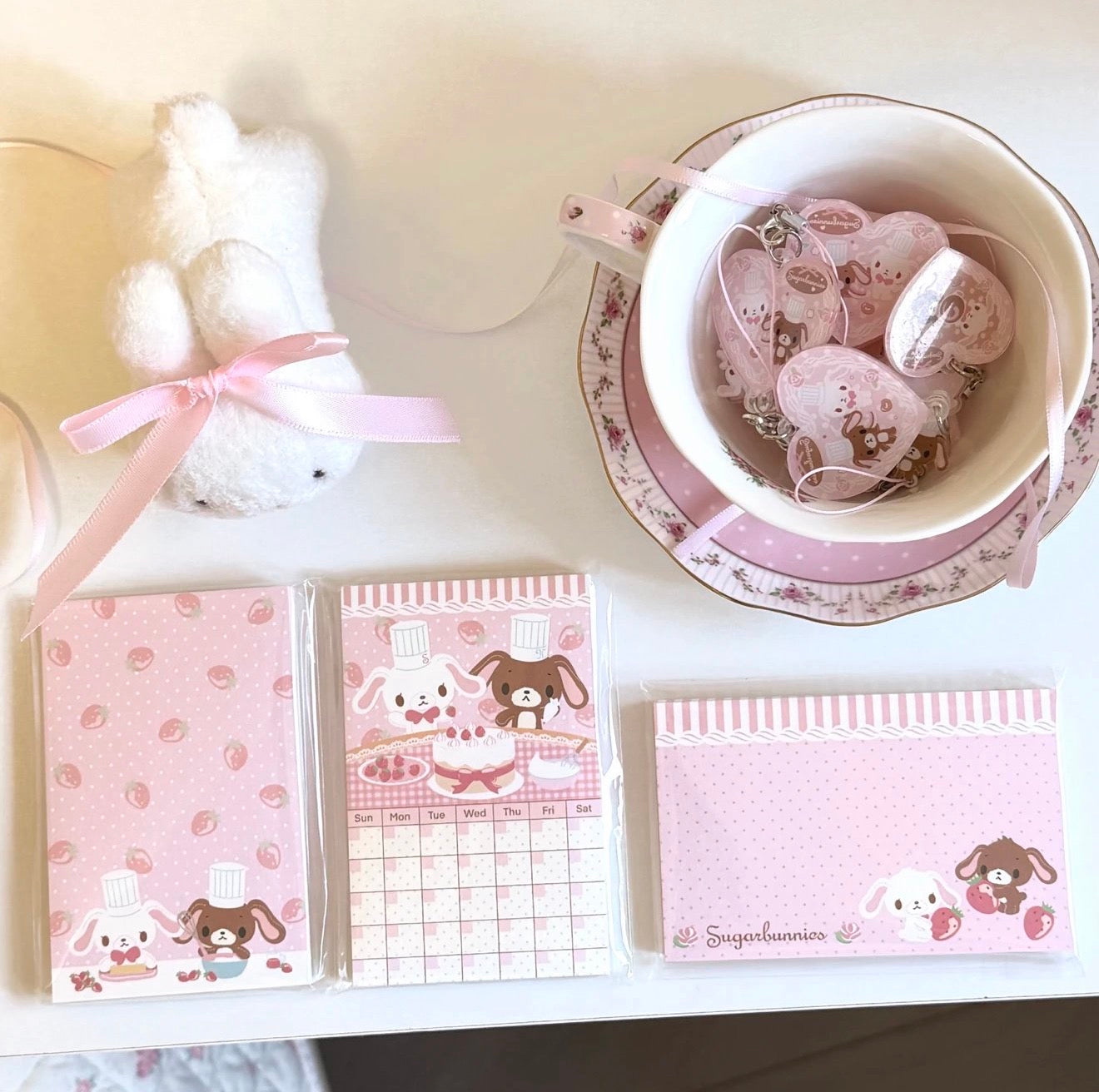 {homemade chestnut} 3 types sugarbunnies strawberry series m5 memo pad
