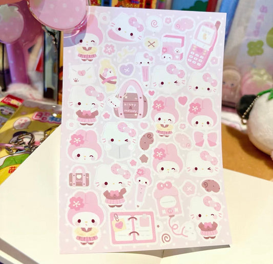 {rinki day} marshmallow hello kitty and my melody school day