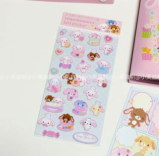 {byfufu} sugarbunnies dessert rabbit felt sticker