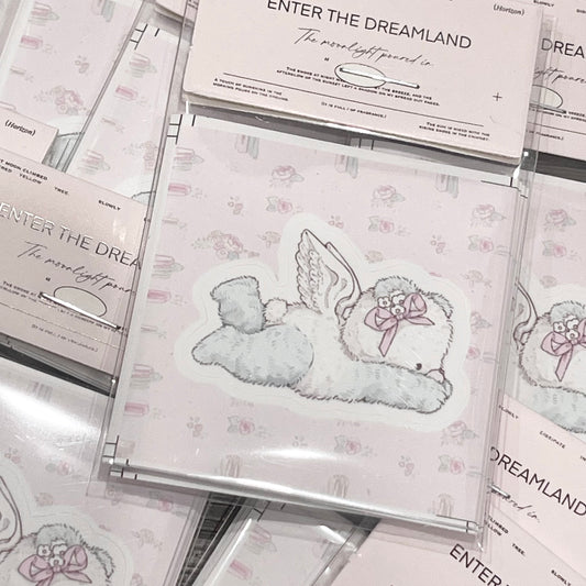 {girls dream} baby angel kitten diecut 10pc