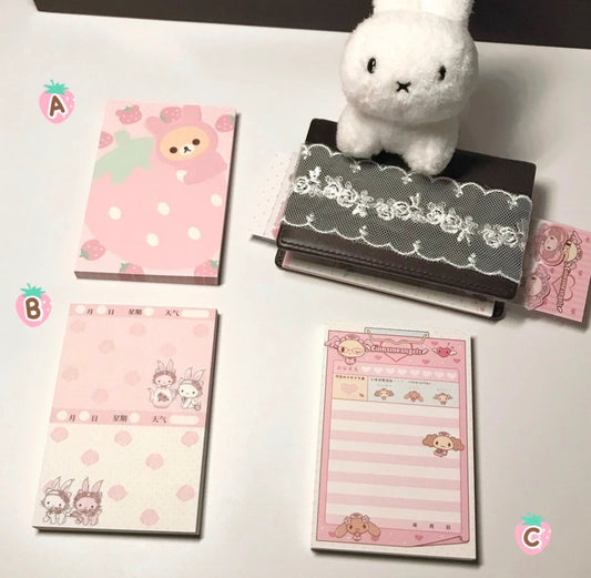 {homemade chestnut} 3 types memo pad