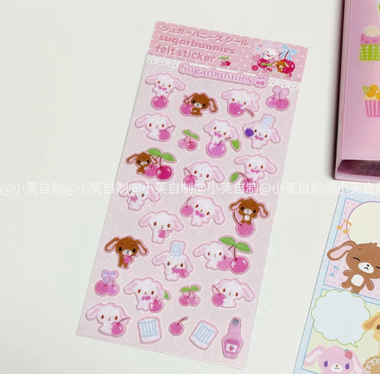{byfufu} sugarbunnies dessert rabbit felt sticker