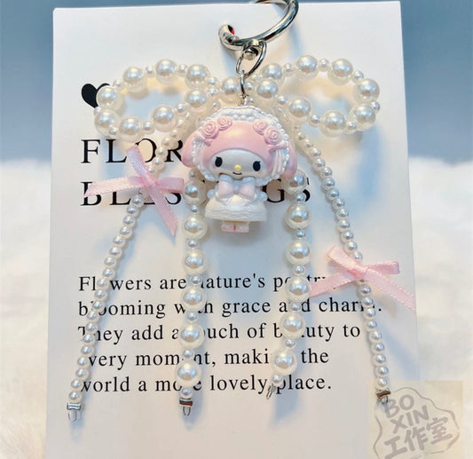 pearl bow knot sanrio charms blind bag