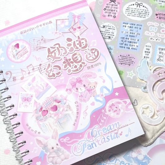 {c-贴纸书} 40 page cream fantasia sticker book