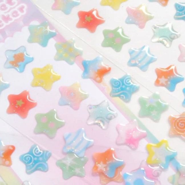 {pearly button} star sherbet epoxy