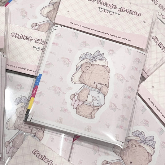 {girls dream} baby blue bear diecut 10pc