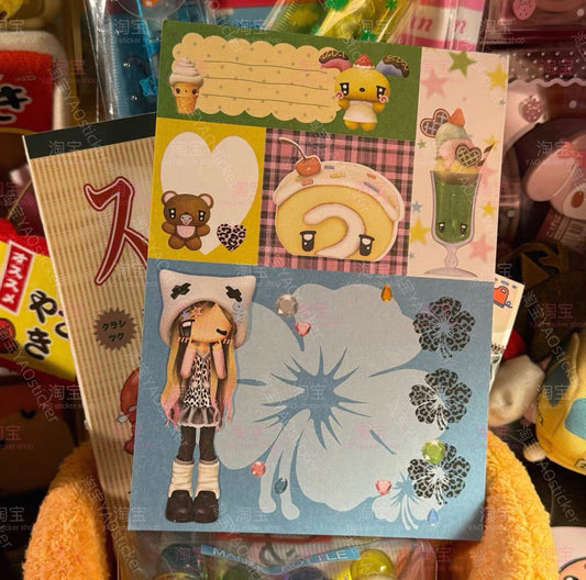 {YAO} hot sweet girl memo pad