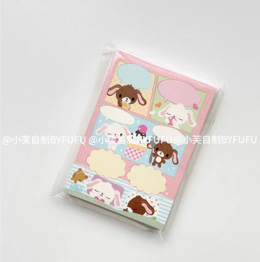 {byfufu} sugarbunnies comic memo pad