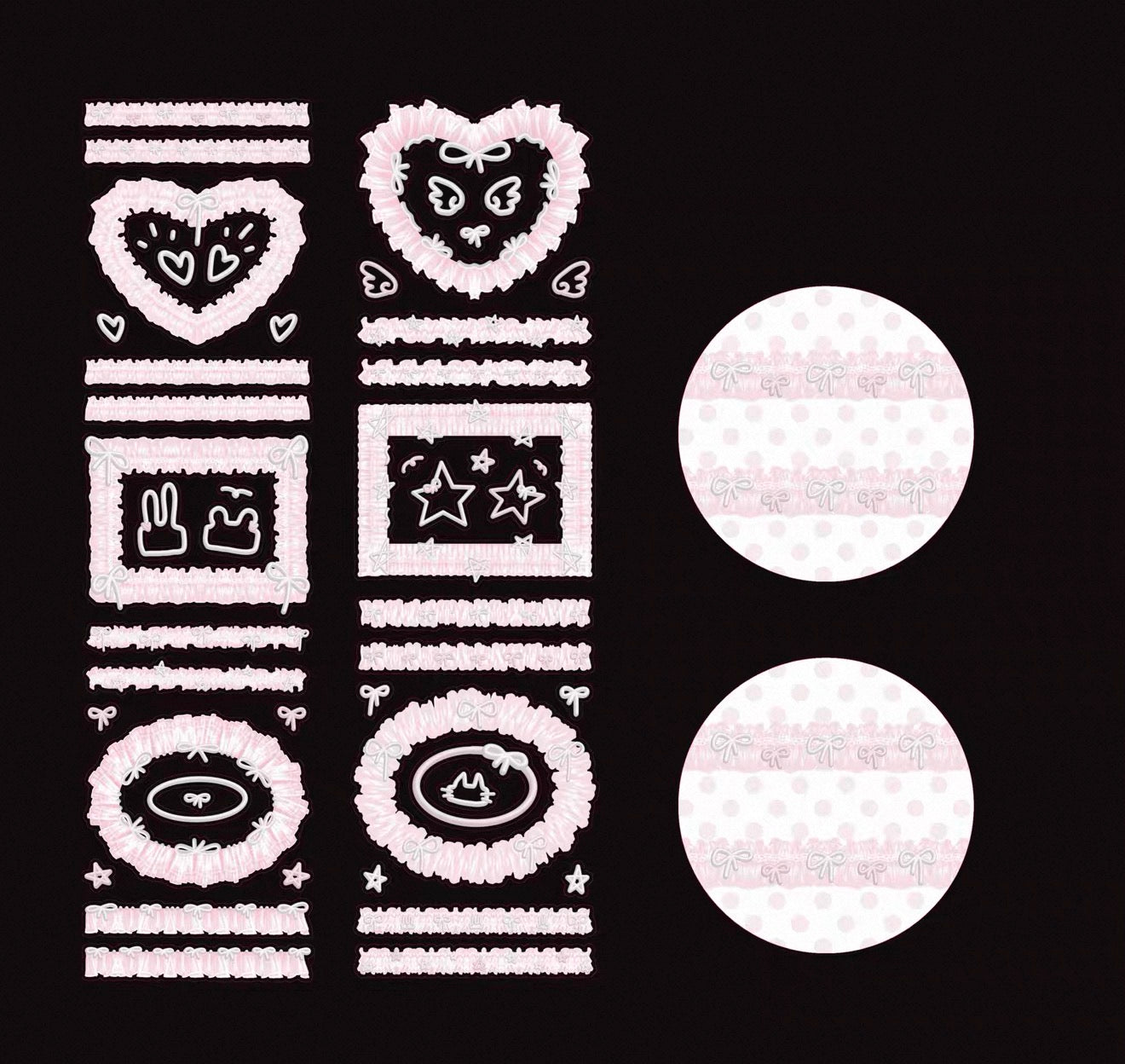 {bali studio} lace frames kiss cut tape