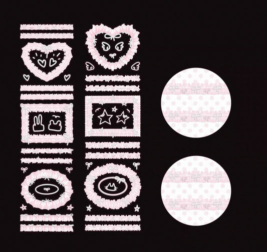 {bali studio} lace frames kiss cut tape