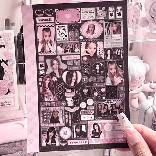 {c-艺术家} girl group series : black+pink #5