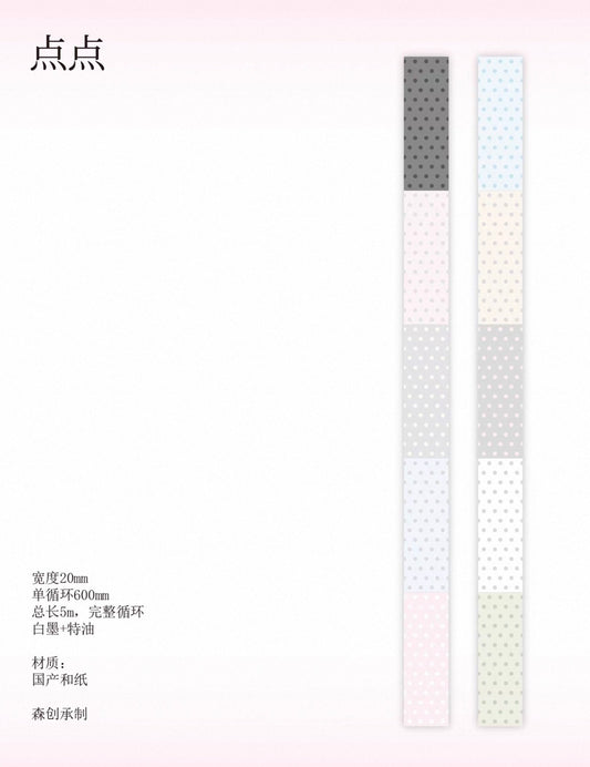 {pinkspark} dot washi tape