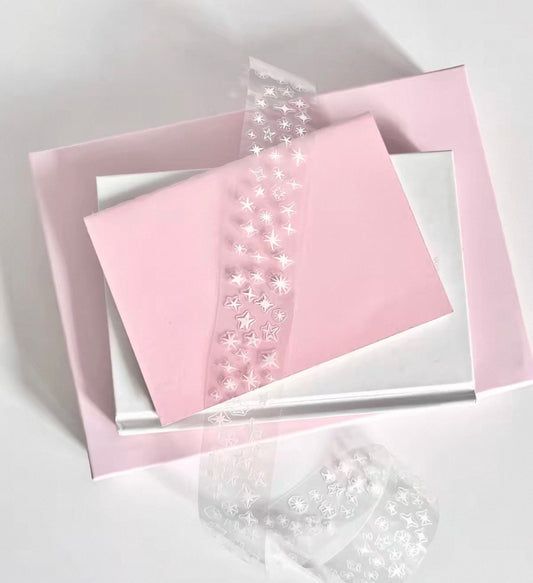 {intomyvibe} hand drawn star kiss cut tape