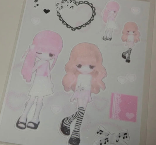 {coral tree} ribbon point sticker