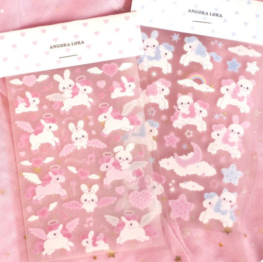 {angora lora} transparent pony deco