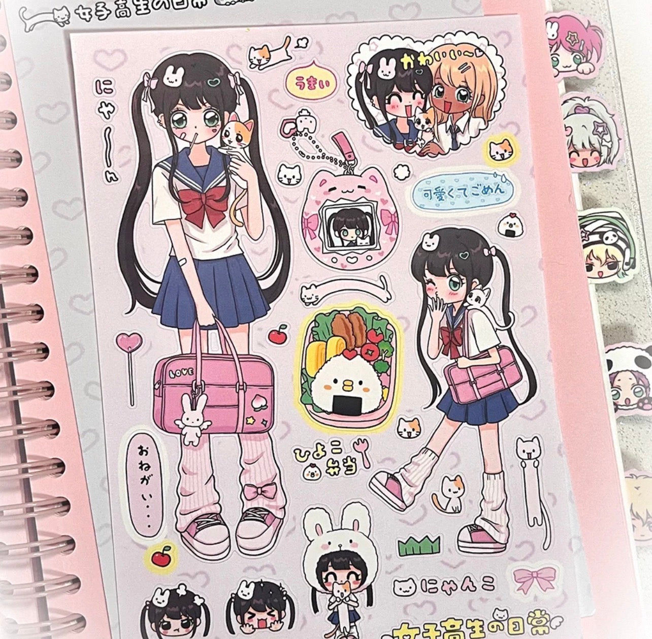 {sanwenmao} black hair high school girl