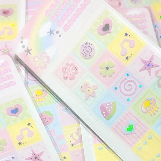 {pearly button} summer daily mini