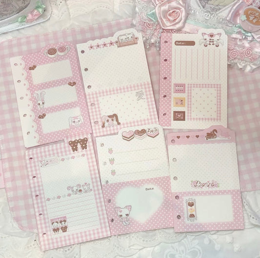 {DearDoris} m5 cute pixel binder refill set