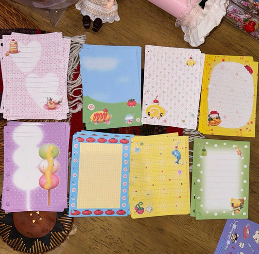 {YAO} 80p a7 vintage elements note paper