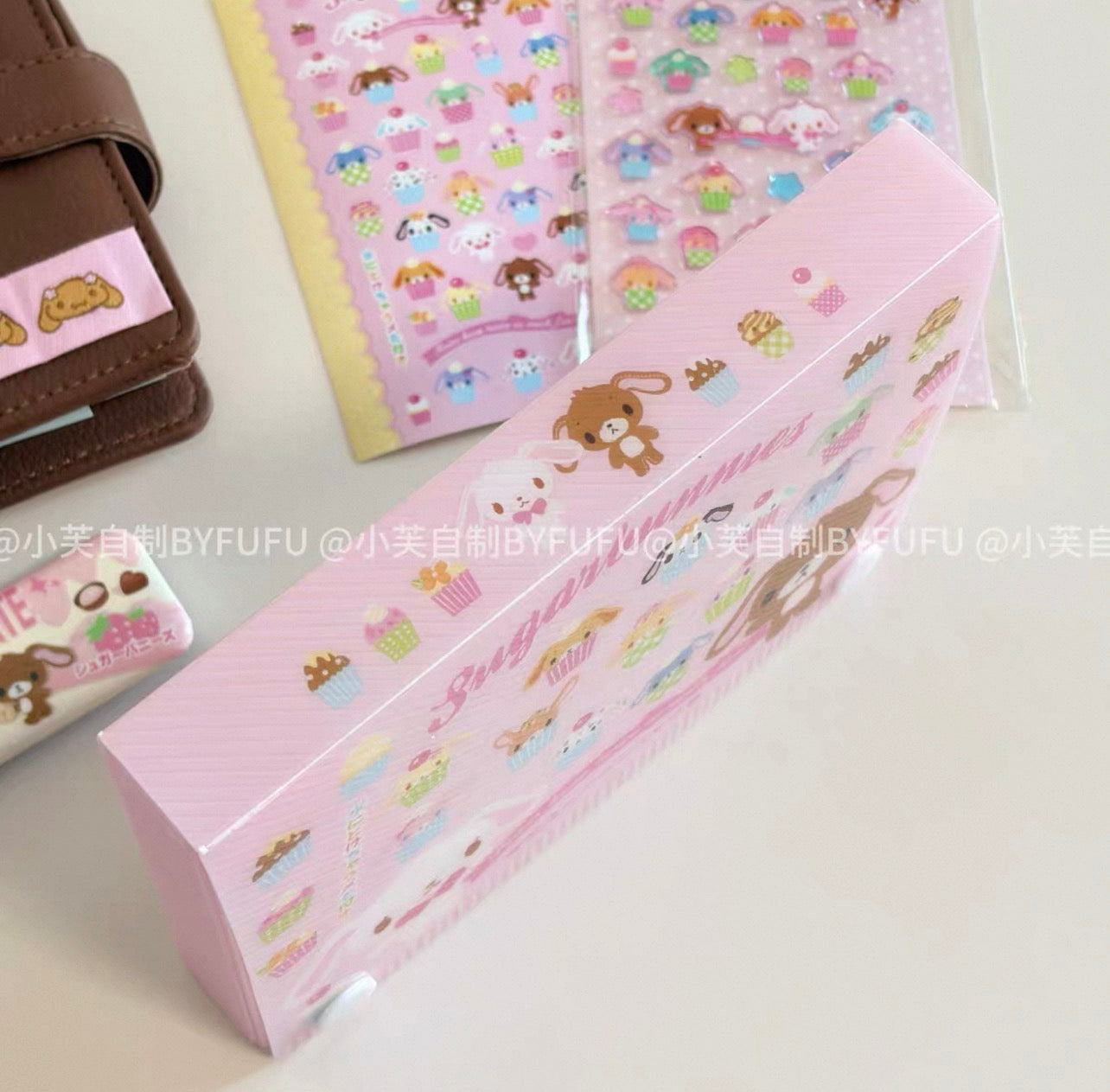 {byfufu} sugarbunnies sweet cupcake pocket storage file