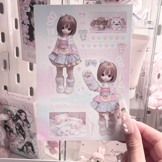 {c-艺术家} bjd : furry cat doll