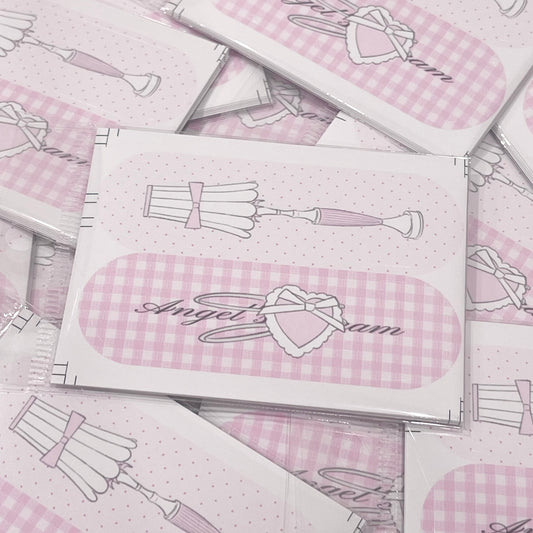 {curl cat} angels dream bandaid die cut stickers