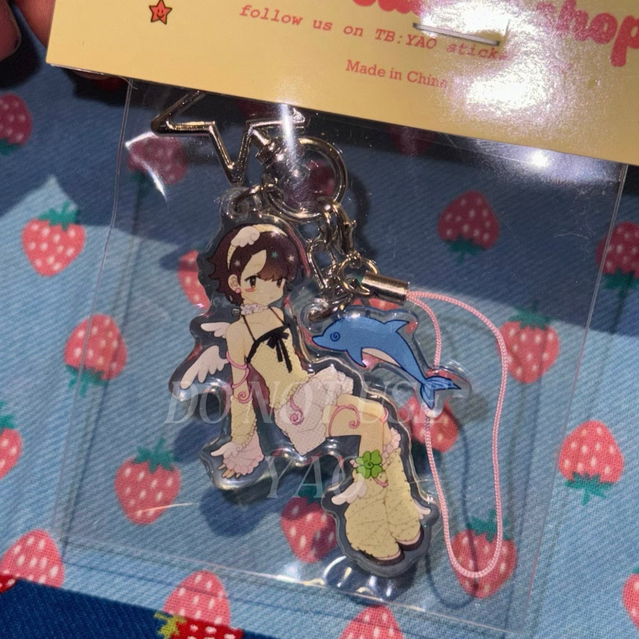 {YAO} angel core acrylic keychain