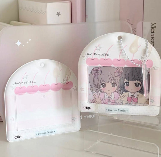 {ribbon shop} cherry dessert photocard holder