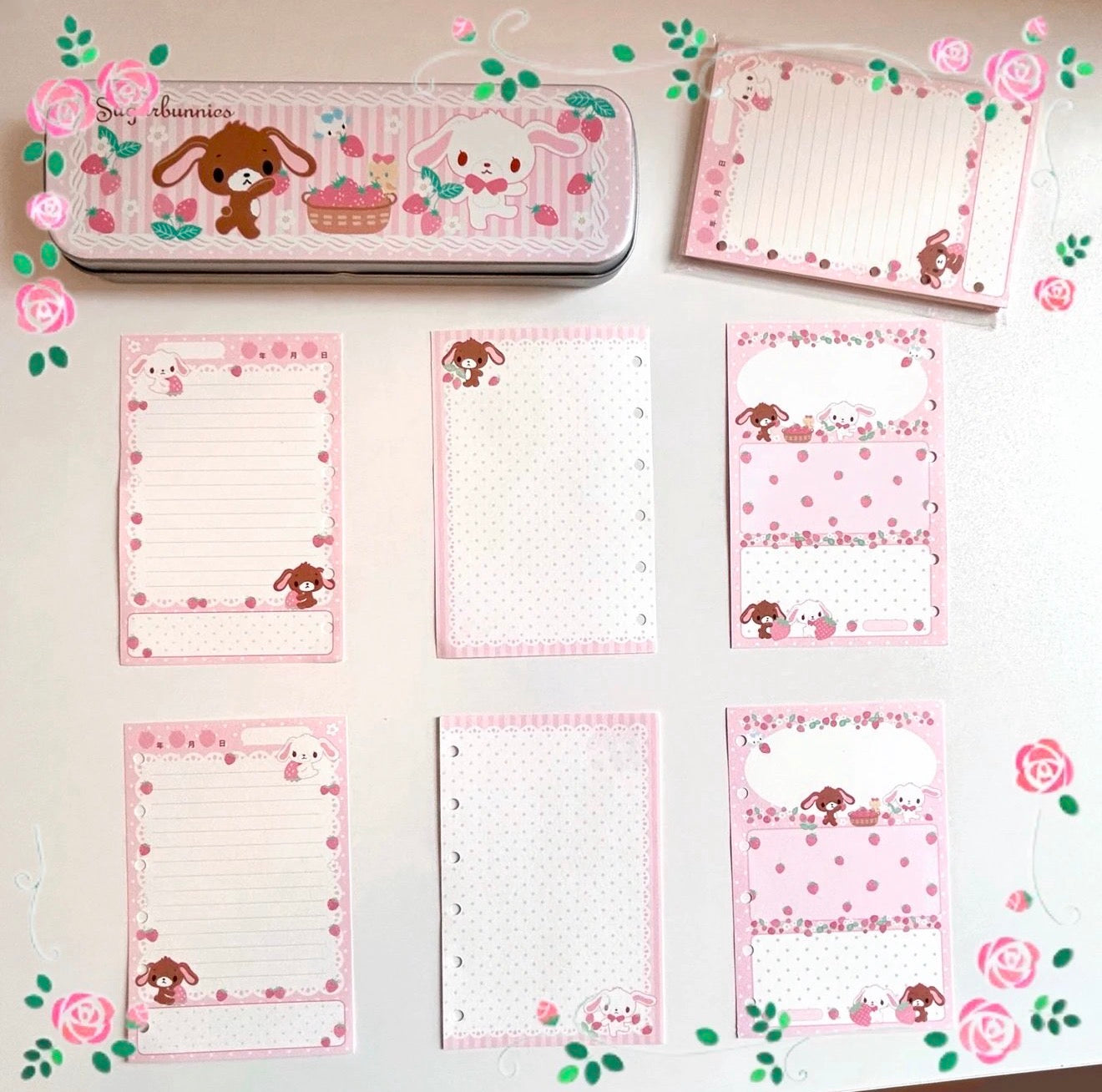 {homemade chestnut} sugarbunnies polka dot strawberry m5/a7 refill set